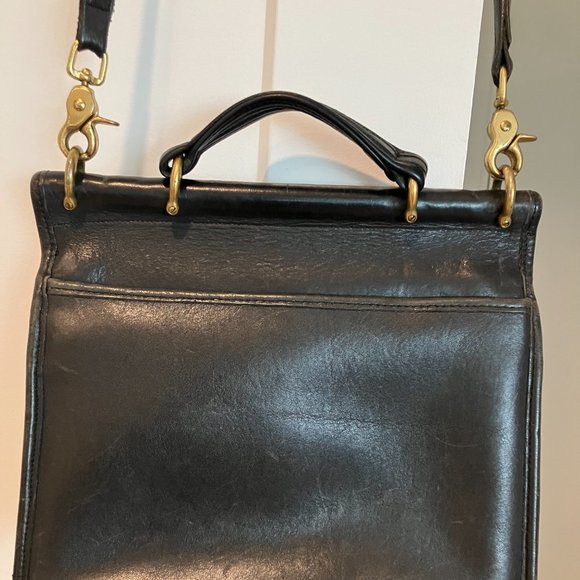 Vintage 90s Coach Black leather purse 9927 - Picture 4 of 9
